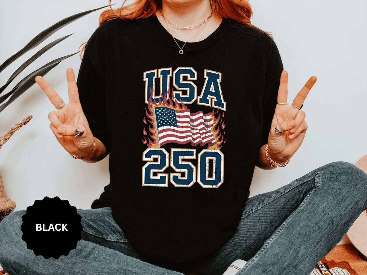 USA 250 Shirt, America 250th Anniversary T Shirt, Patriotic American Flag Tee, 1776 2026 Shirt, Fourth of July Gift, USA Birthday Tee