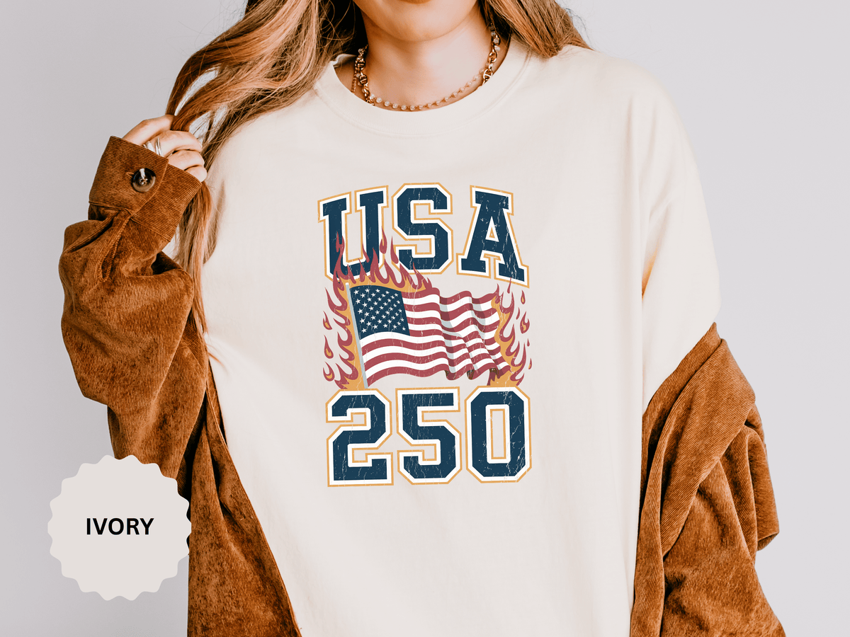 USA 250 Shirt, America 250th Anniversary T Shirt, Patriotic American Flag Tee, 1776 2026 Shirt, Fourth of July Gift, USA Birthday Tee