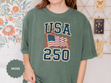 USA 250 Shirt, America 250th Anniversary T Shirt, Patriotic American Flag Tee, 1776 2026 Shirt, Fourth of July Gift, USA Birthday Tee