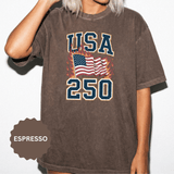 USA 250 Shirt, America 250th Anniversary T Shirt, Patriotic American Flag Tee, 1776 2026 Shirt, Fourth of July Gift, USA Birthday Tee