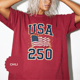 USA 250 Shirt, America 250th Anniversary T Shirt, Patriotic American Flag Tee, 1776 2026 Shirt, Fourth of July Gift, USA Birthday Tee
