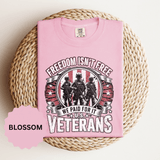 Freedom Isn't Free Veteran Shirt, Military Veteran T Shirt, U.S. Veterans Patriotic Tee, American Flag Military Gift, Veteran Pride Shirt