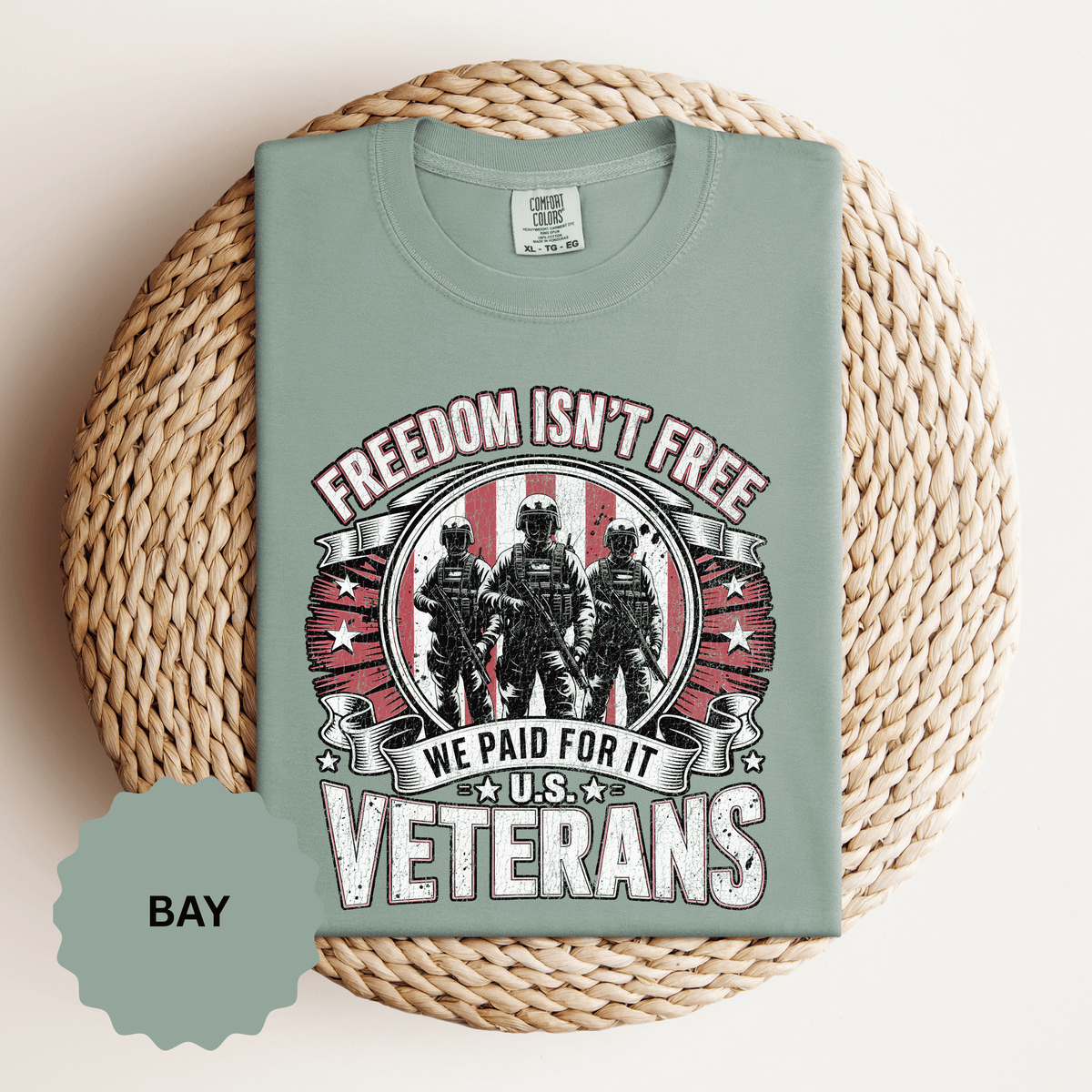 Freedom Isn't Free Veteran Shirt, Military Veteran T Shirt, U.S. Veterans Patriotic Tee, American Flag Military Gift, Veteran Pride Shirt