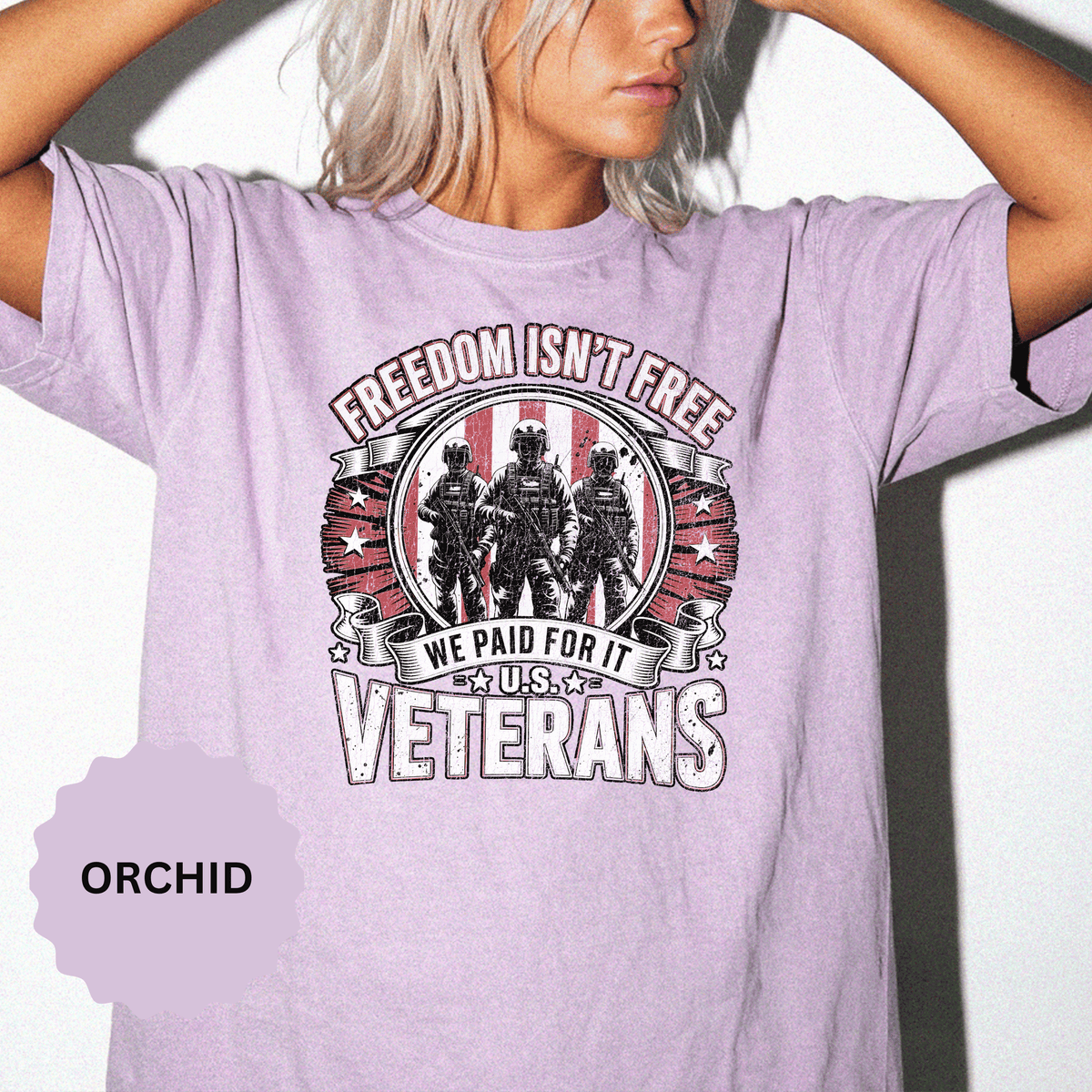 Freedom Isn't Free Veteran Shirt, Military Veteran T Shirt, U.S. Veterans Patriotic Tee, American Flag Military Gift, Veteran Pride Shirt