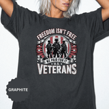 Freedom Isn't Free Veteran Shirt, Military Veteran T Shirt, U.S. Veterans Patriotic Tee, American Flag Military Gift, Veteran Pride Shirt