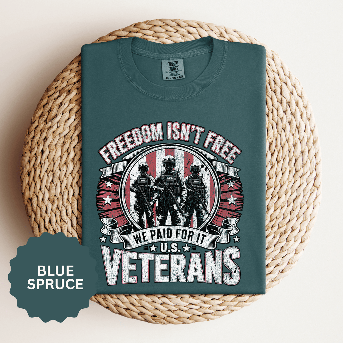Freedom Isn't Free Veteran Shirt, Military Veteran T Shirt, U.S. Veterans Patriotic Tee, American Flag Military Gift, Veteran Pride Shirt