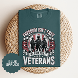 Freedom Isn't Free Veteran Shirt, Military Veteran T Shirt, U.S. Veterans Patriotic Tee, American Flag Military Gift, Veteran Pride Shirt