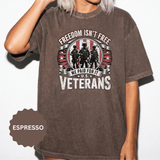 Freedom Isn't Free Veteran Shirt, Military Veteran T Shirt, U.S. Veterans Patriotic Tee, American Flag Military Gift, Veteran Pride Shirt