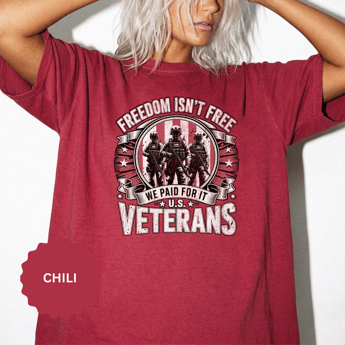Freedom Isn't Free Veteran Shirt, Military Veteran T Shirt, U.S. Veterans Patriotic Tee, American Flag Military Gift, Veteran Pride Shirt