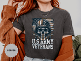 U.S. Army Veterans Shirt, Military Skull T Shirt, Patriotic American Flag Tee, Veteran Gift, Army Veteran Shirt, Veterans Day Gift
