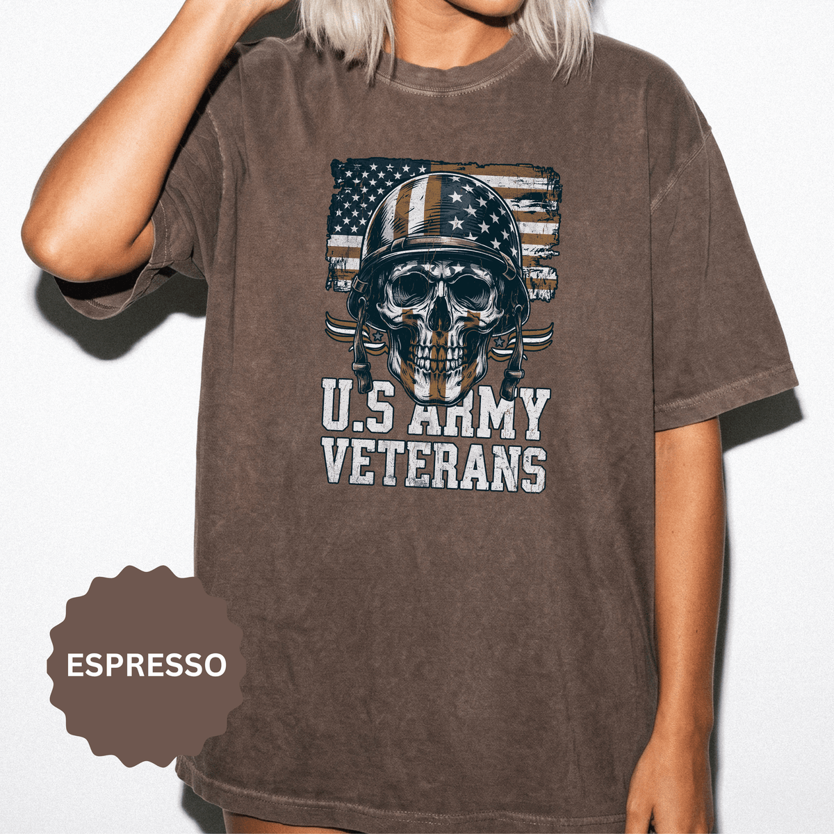U.S. Army Veterans Shirt, Military Skull T Shirt, Patriotic American Flag Tee, Veteran Gift, Army Veteran Shirt, Veterans Day Gift