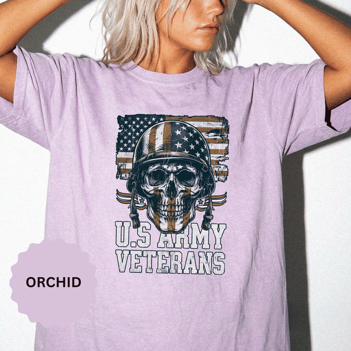 U.S. Army Veterans Shirt, Military Skull T Shirt, Patriotic American Flag Tee, Veteran Gift, Army Veteran Shirt, Veterans Day Gift