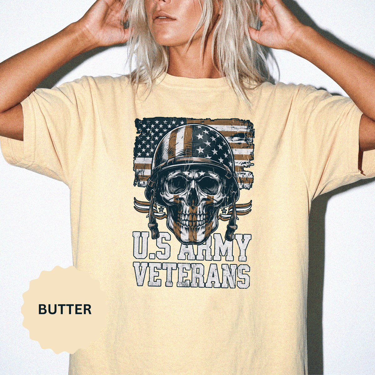 U.S. Army Veterans Shirt, Military Skull T Shirt, Patriotic American Flag Tee, Veteran Gift, Army Veteran Shirt, Veterans Day Gift