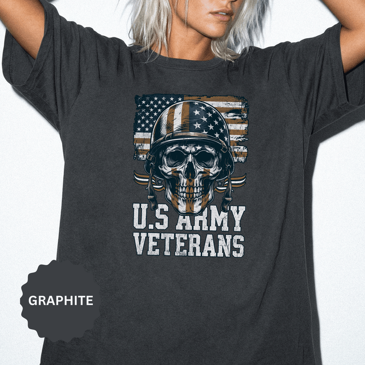 U.S. Army Veterans Shirt, Military Skull T Shirt, Patriotic American Flag Tee, Veteran Gift, Army Veteran Shirt, Veterans Day Gift