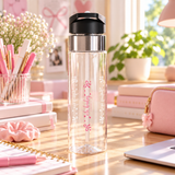 Personalized Baby Girl Water Bottle, Cute Pink Name Bottle, Toddler Drink Bottle, Baby Shower Gift, New Baby Gift, Birthday Gift for Girls