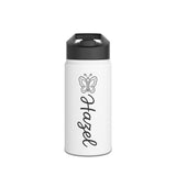 Personalized Butterfly Water Bottle, Custom Name Kids Water Bottle, Girls School Bottle, Back to School Gift