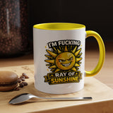 Funny Ray of Sunshine Mug, Sarcastic Sunshine Coffee Cup, Grumpy Personality Gift, Funny Coworker Mug, Humor Coffee Lover Gift