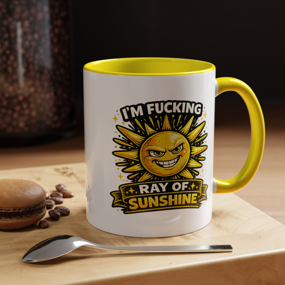 Funny Ray of Sunshine Mug, Sarcastic Sunshine Coffee Cup, Grumpy Personality Gift, Funny Coworker Mug, Humor Coffee Lover Gift
