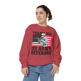 Thank You US Army Veterans Sweatshirt, Patriotic Soldier Crewneck, Military Appreciation Gift, American Flag Pullover for Veterans Day