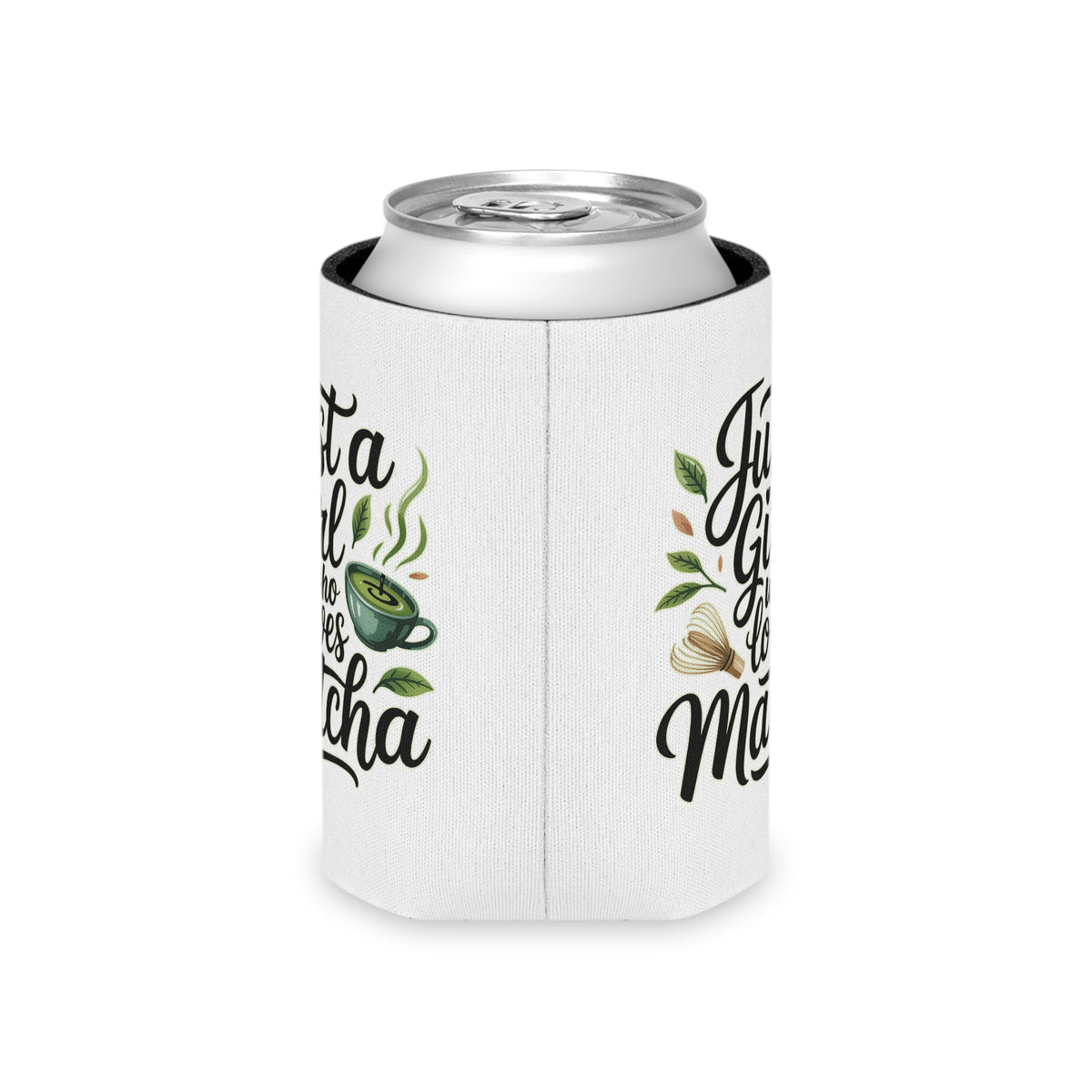 Matcha Lover Can Cooler, Just a Girl Who Loves Matcha, Cute Green Tea Drink Holder, Matcha Gift for Her, Cafe Lover Gift, Tea Party Favor
