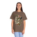 Winter Birds Graphic Shirt, Vintage Woodland T-Shirt for Bird Lovers, Festive Nature Tee, Cozy Christmas Gift for Birdwatchers and Moms