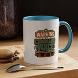 Funny Military Command Voice Mug, Warning Countdown Coffee Cup, Army Dad or Veteran Gift for Him, Retirement Birthday Humor Present