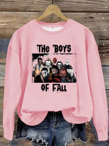 Printed pullover sweatshirt sweatshirt