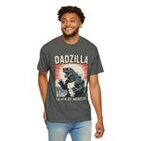 Funny Dadzilla Comfort Colors Shirt, Father of Monsters Graphic Tee, Cool Dinosaur Dad Shirt, Father's Day Gift for Dad, Retro Kaiju Tee
