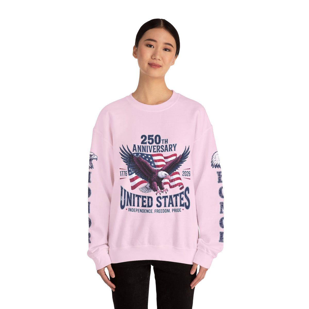 250th Anniversary Sweatshirt, United States Eagle Pullover, USA 1776 2026 Top, Independence Day Gift, Patriotic Americana Clothing
