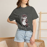 Funny Otter Dad Comfort Colors Shirt, World’s Best Fotter Graphic Tee, Cute Father’s Day Shirt, Animal Lover Dad Gift Tee
