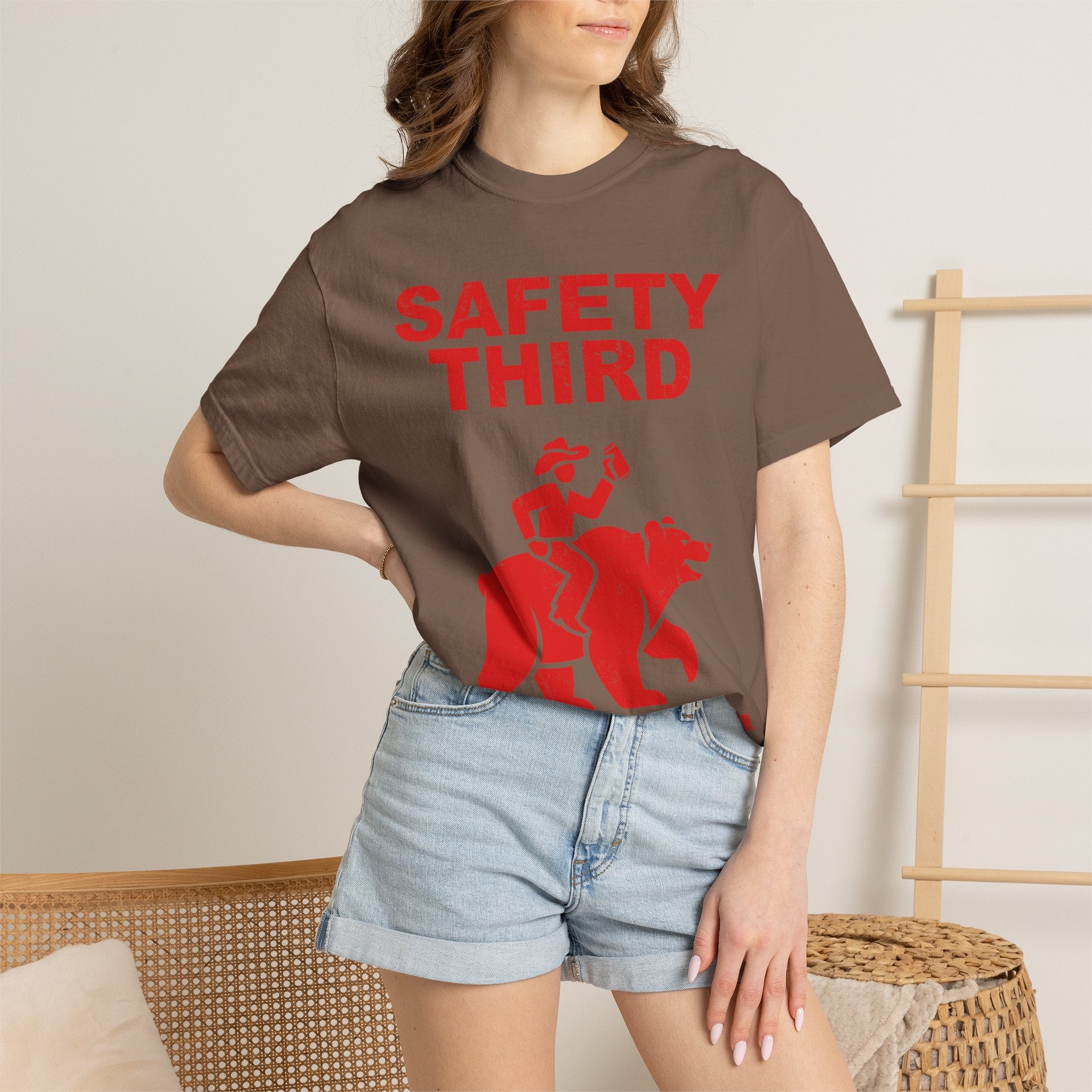Comfort Colors Safety Third Shirt, Funny Blue Collar Worker Tee, Construction Humor Shirt, Tradesman Gift, Professional Amateur Graphic Tee