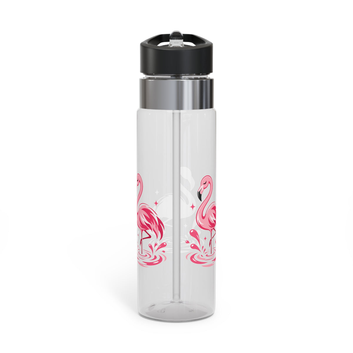 Pink Flamingo Water Bottle for Women and Girls, Tropical Summer Drink Bottle, Flamingo Lover Gift, Beach Vacation Gift for Her