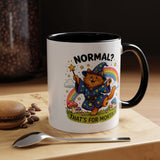 Funny Wizard Cat Mug, Normal That's For Mortals Coffee Mug, Magical Cat Lover Gift, Fantasy Wizard Kitty Mug for Book Lovers