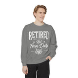 Retired From Service Not From Duty Sweatshirt, Military Retirement Crewneck, Veteran Gift, Patriotic Eagle Veterans Day Pullover for Retiree