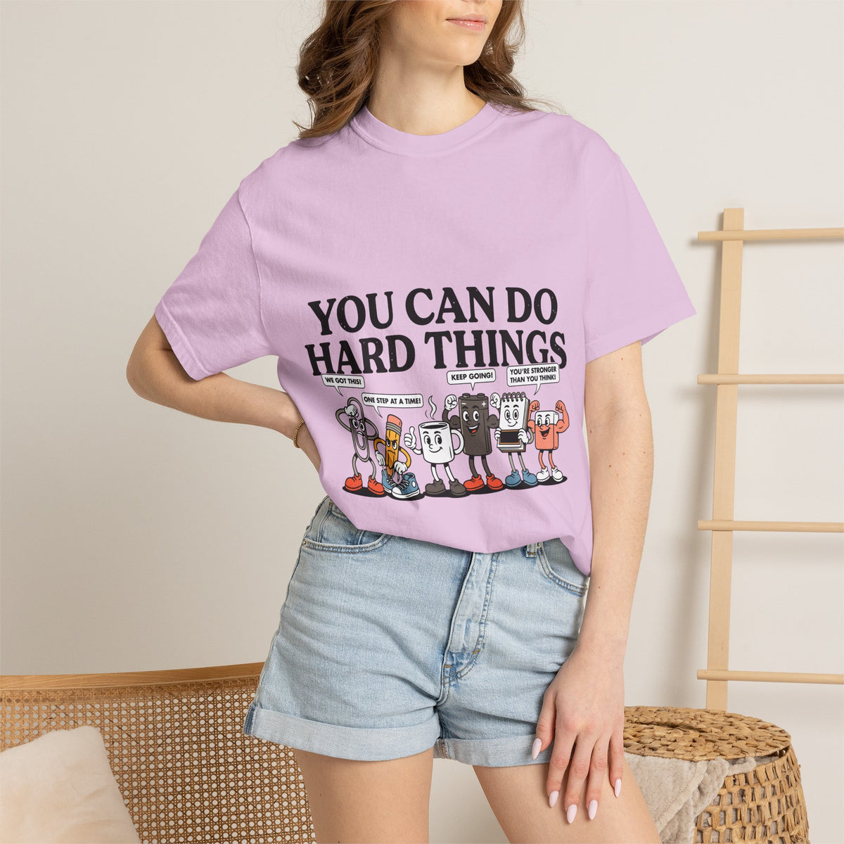 Motivational Teacher Shirt Comfort Colors Tee, You Can Do Hard Things School Counselor Shirt, Positive Classroom Shirt, Educator Gift
