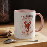 Scorpio Zodiac Coffee Mug, Celestial Stinger Astrology Mug, Water Sign Gift for Scorpio Woman, Horoscope Coffee Cup, Zodiac Lover Gift