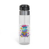 Cute Transparent Water Bottle for Kids, Good Days Drink Bottle, Kawaii Space Water Bottle, Positive School Gift, Colorful Kids Drinkware