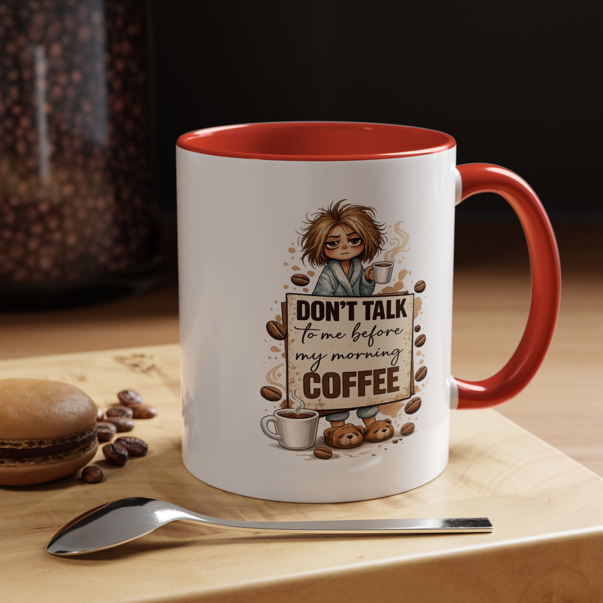 Funny Morning Coffee Mug, Don't Talk To Me Before My Morning Coffee Mug, Coffee Lover Gift for Women, Caffeine Humor Cup
