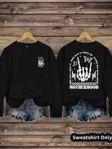 Printed pullover sweatshirt sweatshirt
