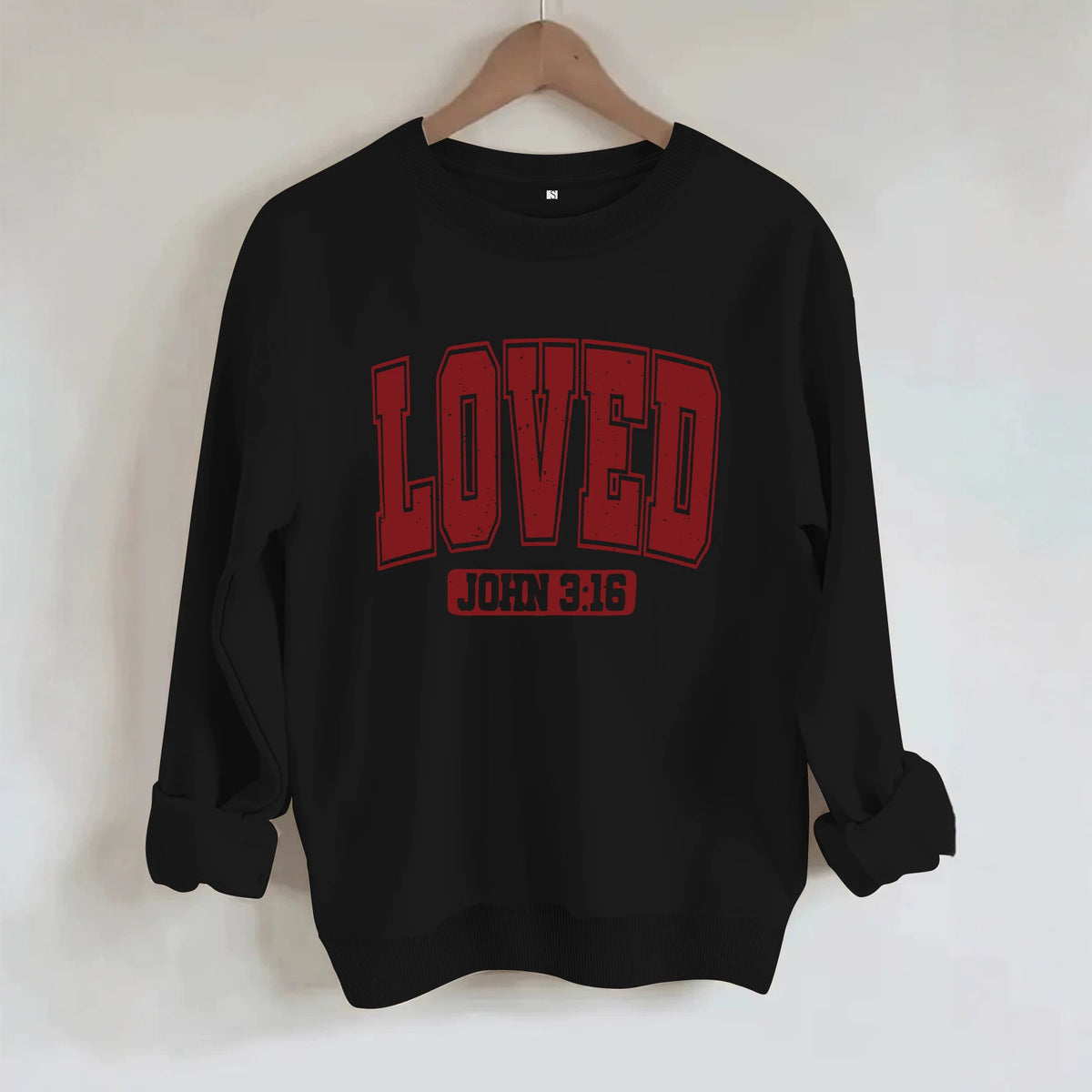 Loose velvet sweatshirt