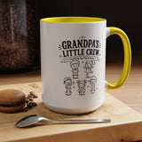 Personalized Grandpa Mug, Grandpa's Little Crew Coffee Cup, Grandchildren Name Gift, Father's Day Present, Family Birthday Keepsake
