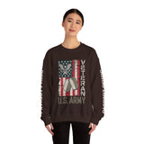 US Army Sweatshirt, Vintage Military Pullover, American Flag Army Top, Veteran Gift, Patriotic Military Clothing, Army Family Gift
