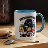 Funny Introvert Bird Coffee Mug, Grumpy Bird Coffee Mug, I Had a Good Mood Until People Showed Up Mug, Coworker Gift, Office Humor Mug