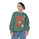 Coffee Lover Halloween Sweatshirt, Freshly Brewed Coffee Ghost Pullover, Cute Spooky Season Gift for Barista and Caffeine Fan, Gift for Her