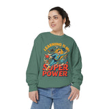 Teacher Superpower Comfort Colors Sweatshirt, Learning Is My Superpower Sweatshirt, Teacher Appreciation Gift, Back To School Crewneck