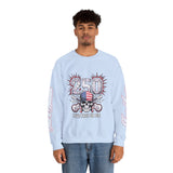 250 Live Free or Die Sweatshirt, Patriotic Skull Crewneck, American Flag Pullover, USA 250th Anniversary Gift, Fourth of July Top
