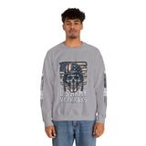 US Army Veterans Sweatshirt, Military Skull Crewneck, American Flag Veteran Pullover, Army Veteran Gift, Memorial Day or Veterans Day