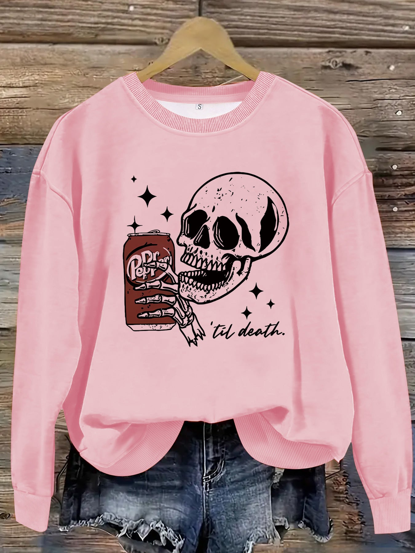 Printed pullover sweatshirt sweatshirt