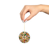 Personalized Teacher Christmas Ornament with Class Names, Apple and Pencil Design, Holiday Appreciation Gift from Students, School Keepsake