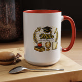 Personalized Graduation Mug for Her, Brave Mind Bright Future Coffee Cup, Custom Name Gift for Daughter, College or High School Graduate